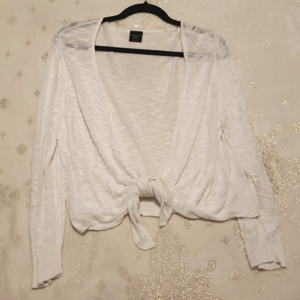 Sheer Cardigan, bow tie front